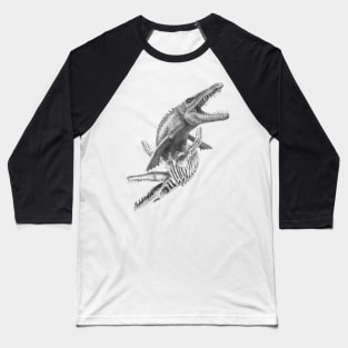 Mosasaurus Baseball T-Shirt